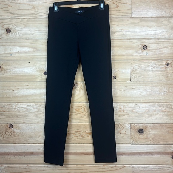 Active USA Black Pull On Pants Women’s Size Medium - Picture 1 of 4